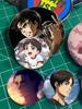 32/44/58mm Eren Yeager Ikony Pin Ručně vyráběná Brož Na Oblečení Kreslený Cosplay Odznak Batoh Dekorace Šperky Dárek