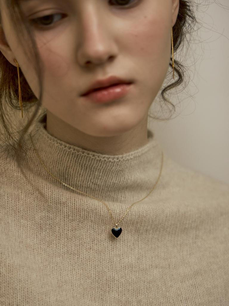 Before Moonrise 14K Colored Heart Necklace Gn302B
