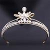 Glittering Rhinestone Bridal Crown Hair Accessories Queen Tiara For Masquerade Ball Banquet Cosplay Women