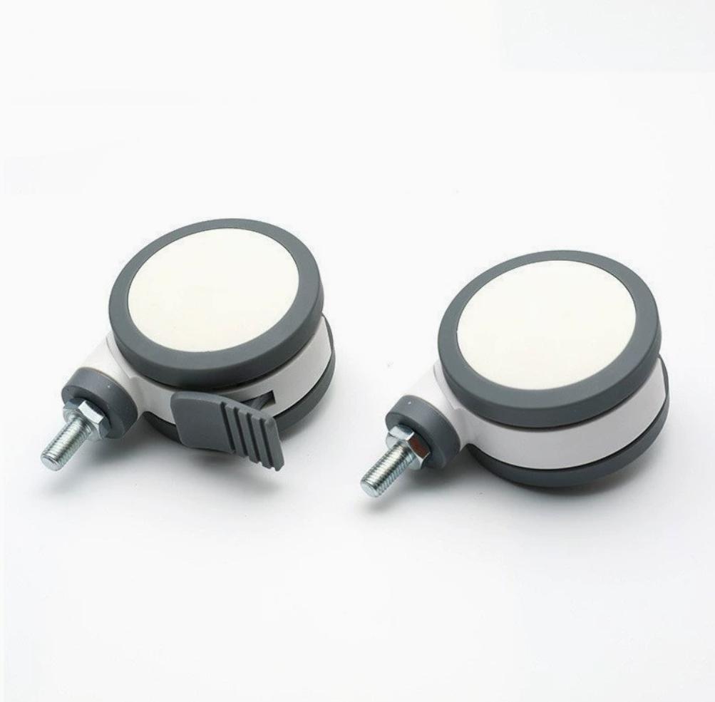 SGY Contemporary Polyurethane 2-Inch PP Wheels Swivel Casters Brake for Office Hotel Hospital Living Room Use Easy Installation