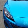 Carbon Fiber Car Headlight Eyebrows Cover Trim Sticker Head Lamp Eyelid For Mazda 3 M3 2010 - 2013 Fiber Glass Matt Black Primer