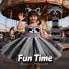 Kids Animal Raccoon Costume Dress for Role Playing Stage Performance Childrens Day