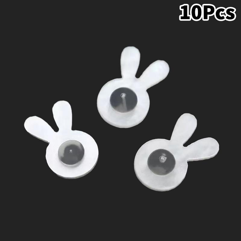 10Pcs Silicone Ear Back Stoppers Plug Blocked Caps Supportive Earring Lifters for Heavy Jewelry Making Accessory