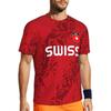Switzerland Swiss SUISSE Soccer Football Tshirt Print 3D Flag National JERSEY CHEER Training Round Neck Unisex Men Women Sport Short Sleeve Uniform