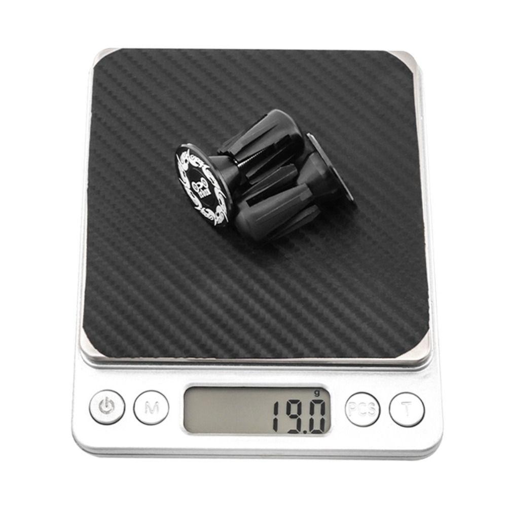 1 Pair Universal Bike Handlebar Plugs Flame Pattern Handlebar Grip End Plugs  Folding Bicycle