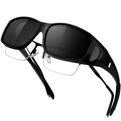 Kann über UV getragen werden für Männer und Frauen [KANASTAL] Über-die-Schulter-Sonnenbrille, Brille, polarisiert, UV400, Schutz, Baseball, Angeln, Fahren,