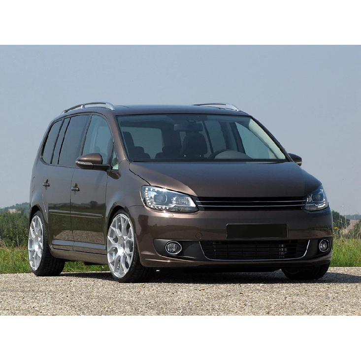 Front Bumper Grille Lower Racing Grill Cover Decorative Bright Strip For Volkswagen VW Touran 2011-2015 For VW Caddy 2011-2014