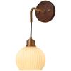 Wall Lamp Bedroom Light Luxury Walnut Living Room Background Wall Hanging Line Light Corridor Corridor Vintage Bedside Lamp