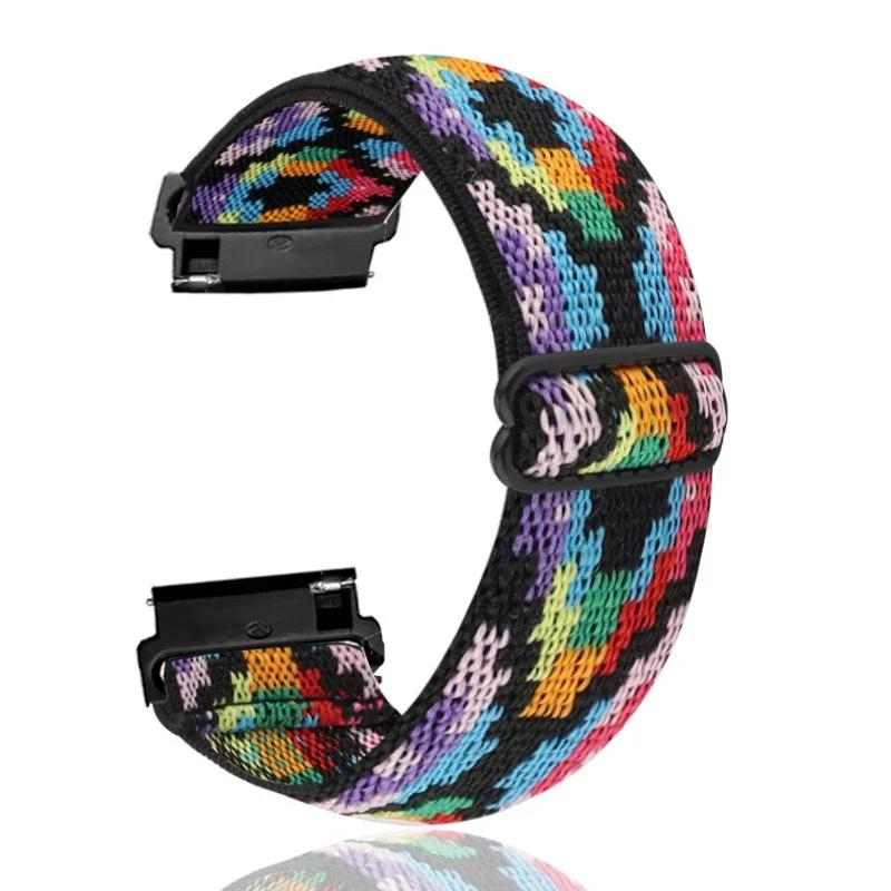 Nylon-Schlaufengurt für Garmin Forerunner 965 55 165 265/Active 6-5/Venu 3-2 Huawei Watch 5-4 Armband für Garmin Approach S50