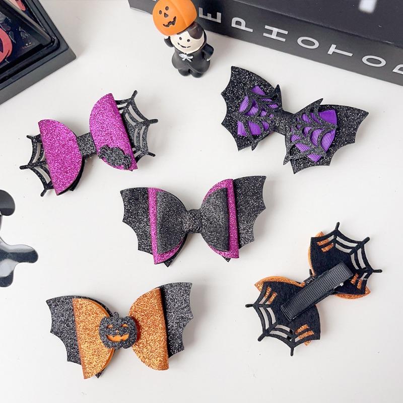 Halloween Funny Pumpkin Ghost Bat Side Clip Top Clip Festive Atmosphere Hair Accessory