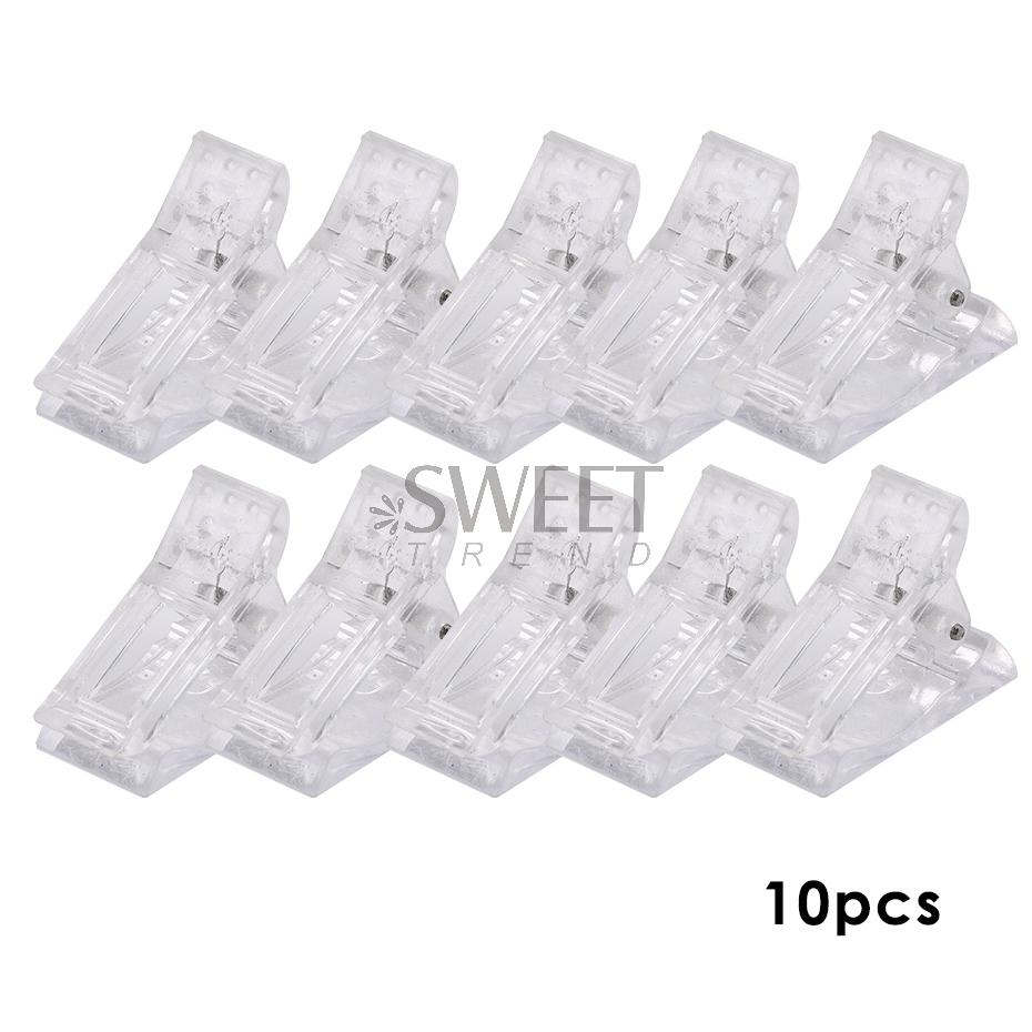 5/10pcs Crystal Nail Art Extension Clip Quick Building Gel Mold False Tips Clip Acrylic UV Full Cover Builder Form Manicure Tool