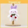Rabbit Plush Cherry Toy Pp Cotton Stuffed Animal Keychain For Kids Gift