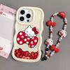 Hello Kitty Chain Case For Iphone 17 Pro Max 16 15 14 13 12 11 Pro Max 17 Air 16e 14 16 15 Plus 16+ Phone Casing Cute Wave TPU
