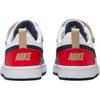 New Nike Court Borough Anti Slip Wear Resistant Low Top Kids' Skateboarding Shoes White Blue Children Aged 3 7 Years Old DV5457-124