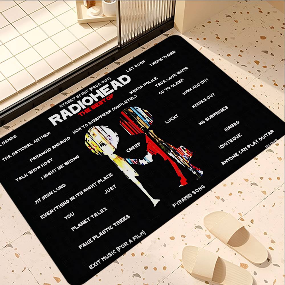 

Classic R-Radiohead Rap Band Kitchen Mat Kids Room Bedroom Decoration Balcony Anti-Slip Doormat Living Room Alfombra 40x60cm