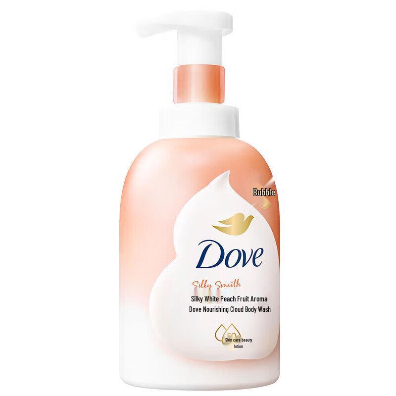 DOVE White Peach Scented Foaming Body Wash