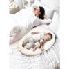 Réducteur de Lit PIMKO Minky bébé Cocon 2 côtés Baby Nest nourrissons coussin pour lit pour nouveau-né Nid de bébé - Beige