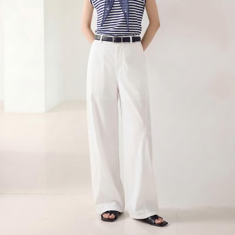 Only Women's Lyocell Blend Relaxed Wide-Leg Casual Pants