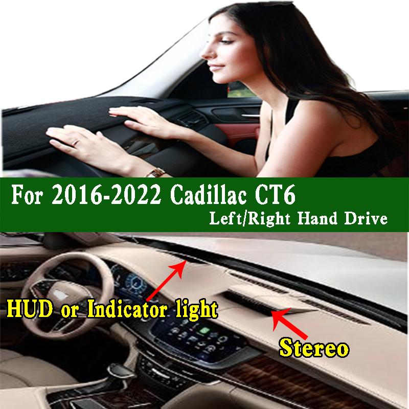 For 2016- Cadillac CT6 CK1 Dashmat Dashboard Cover trument Panel Sunscreen Protective Pad Dash Mat Ornaments