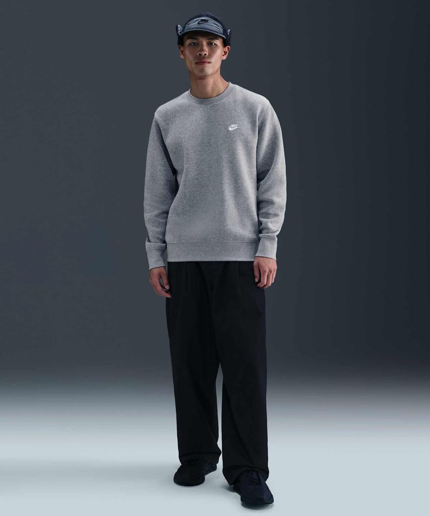 NIKE Club Fleece Crew M - Dark Grey Heather:White / Fn3887-063