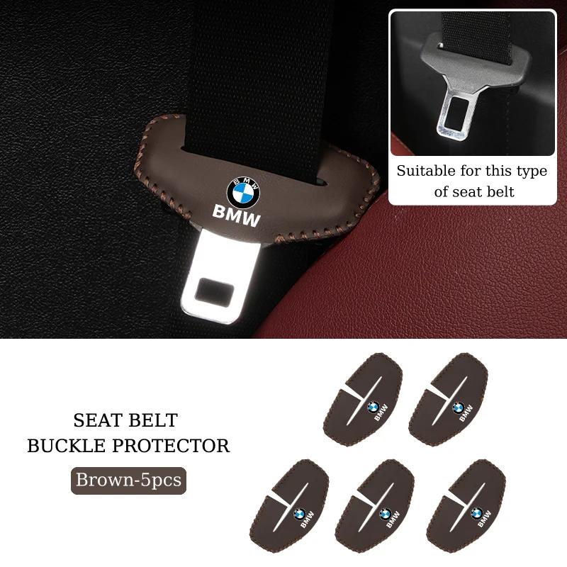 Car Sticker 2025 Hot 2/5pcs Car Seat Belt Buckle Anti-scratch Protector Cover For BMW Performance F20 F30 F10 F40 E92 G01 E91 G2