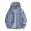 Lightweight Hooded Jacket For Couples Fashion Sunscreen Full Zipper Breathable Comfy Hoodies Coat Outdoor Sport Outwear