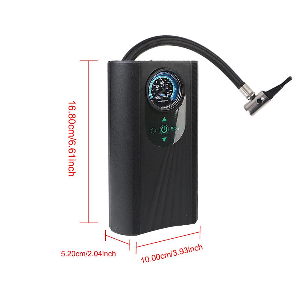 Quick Inflating 12V High Precision Motorcycle Tyre Inflator Handheld Air Pump for Motorbike Auto Bicycle Electric Air Compressor