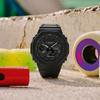 Casio G-Shock Hachioji Octagonal Carbon Fiber Core Solar Powered Quartz Watch Resin Strap Men watches Black GA-B2100-1A1PR
