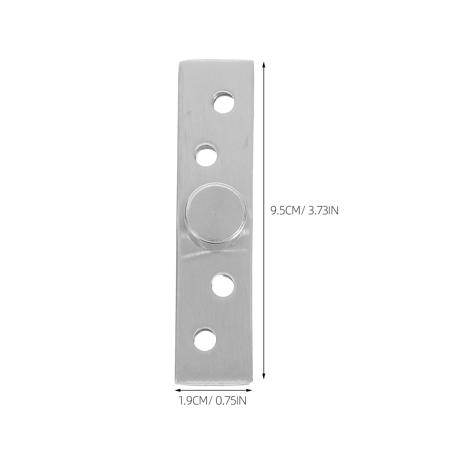 2 Pcs Hidden Door Hinge System Centre Pivot Hinges Concealed Shaft Central Cabinet серебряный