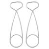 2Pcs Stainless Steel Fish Mouth Jaw Spreaders Hanging Hook Rack for Cooker Water Bottle