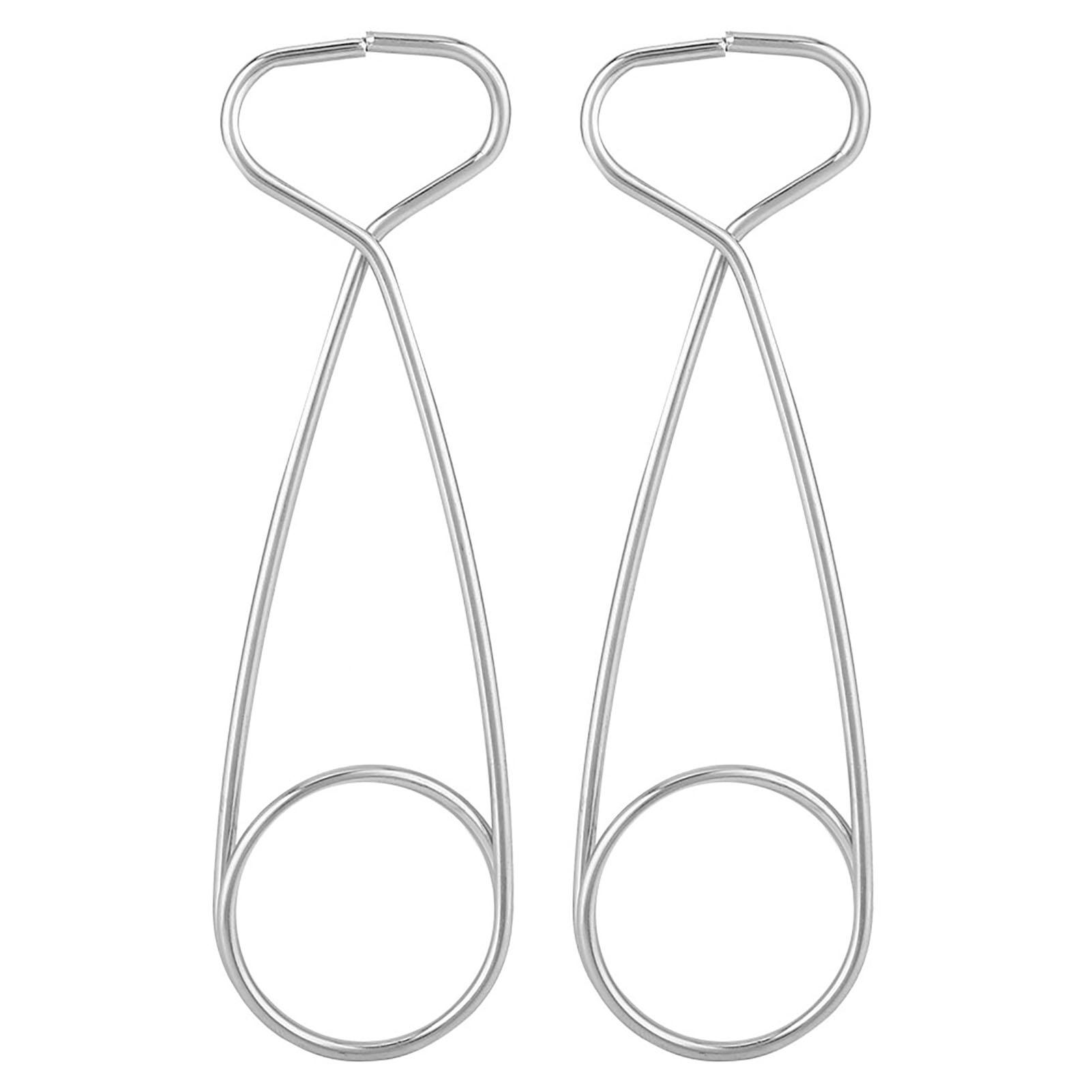 

2Pcs Stainless Steel, Jaw Sprders Hanging pot hanging Fish Mouth of 2 Other Hook Rack for Cooker Water Bottle