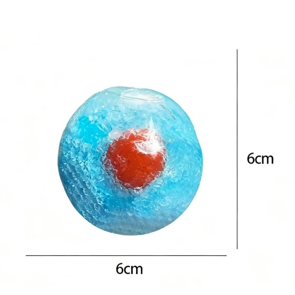 Slushie Fruit Slush Squishy Toy Fruit Smoothie Ice Cracked Crystal Ball Crispy Skin Ball  Portable