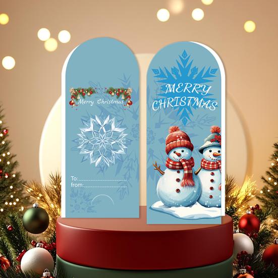 Christmas Greeting Card Set Foldable Cards with Stickers & Envelopes Handwritten Style Design Card for Holiday Wishes