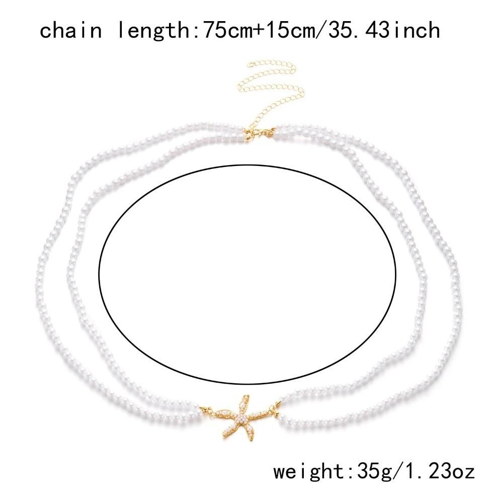 Starfish Pendant Waist Chain Bohemian Style Beach Bikini Chain New Body Chain Beach Wear