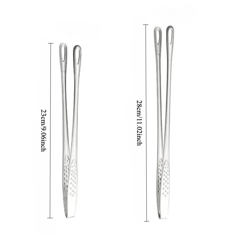 Multi-purpose Kitchen Food Tongs Food Grade Stainless Steel Bread Tongs Steak Tong Salad Tong Grill Clip BBQ Tools