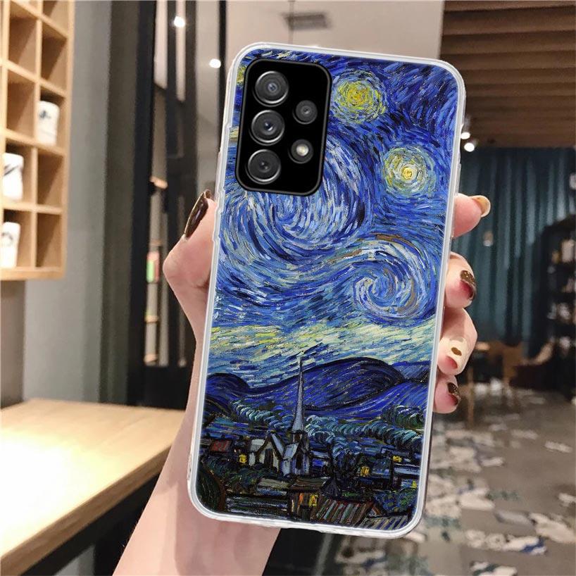 Van Gogh Pittura A Olio di Arte Cassa Del Telefono Morbida Per Samsung Galaxy A51 A50 A71 A70 A10 A20e A30 A40 A41 a31 A21s A11 A6 A7 A8 A9 Più