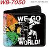 One Piece Anime Geldbörse Vollfarbdruck Zweifach faltbar Kartenhalter Studenten Anime Leder Geldbörse