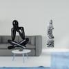 Abstract Figure Sculpture Decorative Figurine Collectible Desktop Ornament Modern Statue for Living