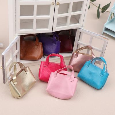 Cute Mini Simulated Leather Bag Handbag Miniature Doll Bag Toys Decor Kids Gifts