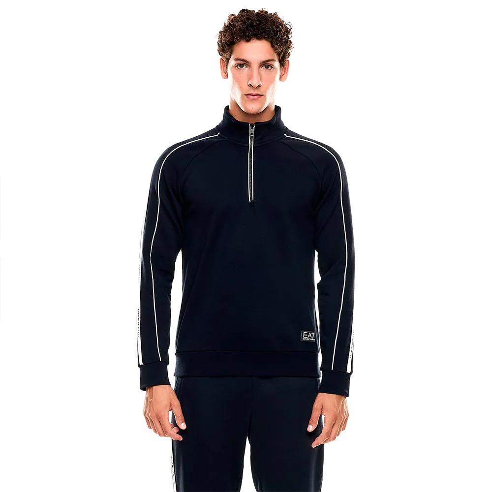 EA7 EMPORIO ARMANI Толстовка с полумолниеймолнией Train Logo Series Tape Br EU S