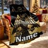 Custom Name Personalized AEK Athens FC Print Blanket, Home Decor, Bedroom, Sofa, Camping, Couch, Gifts for Birthday Christmas