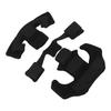 Helmet Lining Set Nylon Sponge Helmet Pads Chin Strap Replacement for ACH for MICH for Wendy for FMA for EXF Helmets Black Sponge