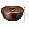 Nagatanien Roast Earthenware Pot (Serves 2-3 People), Direct Heat Compatible, Can Be Boiled Dry, NCK-87