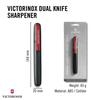 VICTORINOX Dual Knife Portable Stick with Ceramic a Portable Solution for Sharpening Straight Blades Sharpener, Pen-Shaped V-Shaped Tip, [4.3323]