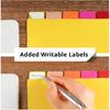 Binder Dividers with Tabs, 8 Tab Sturdy Plastic Dividers for 3 Ring Binder, Colorful Dividers for 3 Ring Binder Page Protectors, 3 Ring Binder