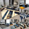 Moderner Geometrischer Kunstmuster Wohnzimmerteppich Abstraktes Design Indoor-Teppich Stilvolle Fußmatte für Wohnzimmer Heimdeko