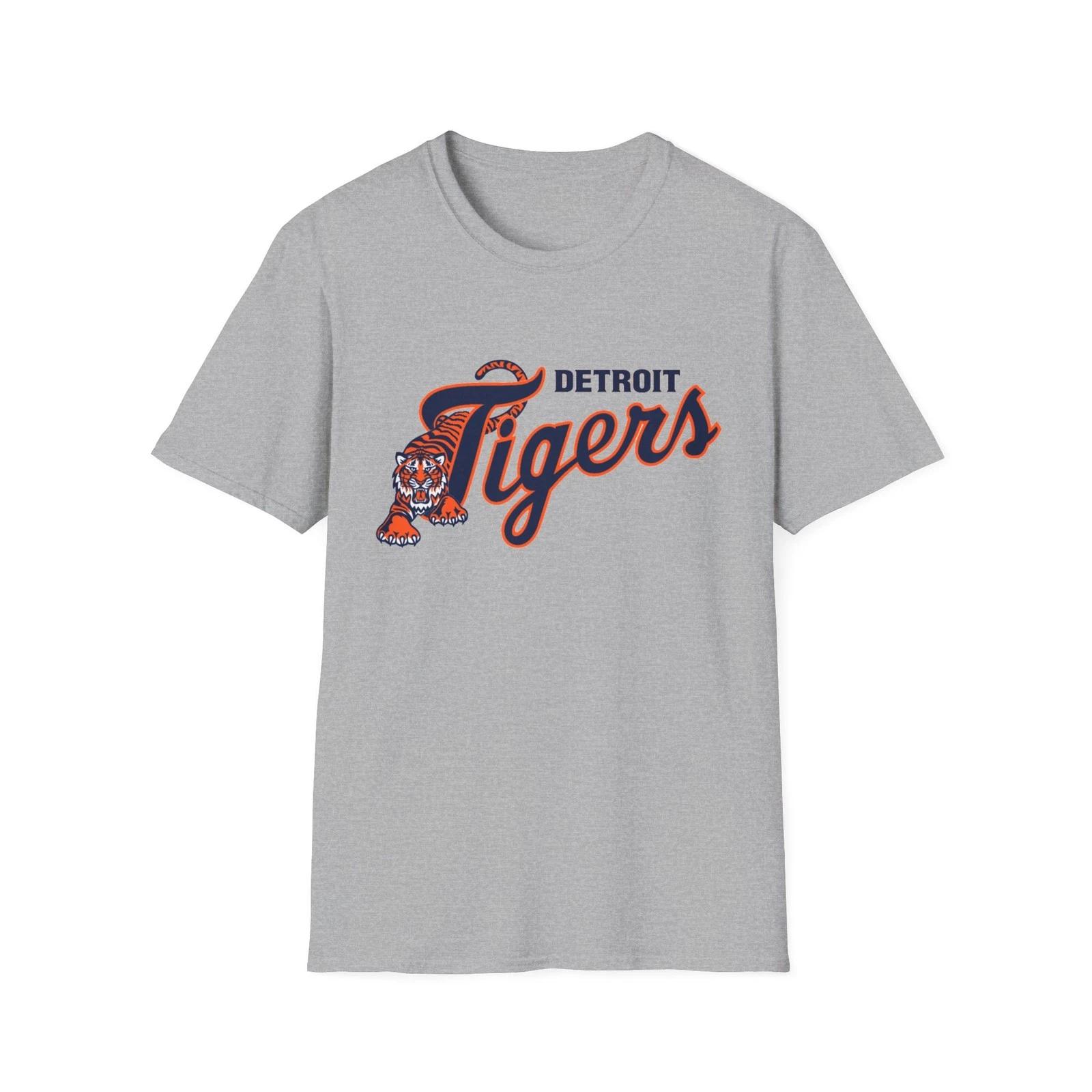 

Detroit Tigers Unisex T-Shirt Baseball Fan Lightweight Breathable Tee, Sports 3XL