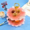 Fruit Dessert Tower Mold Cake Stand Hardware Holder Durable Epoxy Resin Tiered Tray Mold 3 Tier Easy to Install Durable