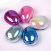 Glitter Oval Hair Brush Soft Bristles Scalp Massage Portable Travel Anti-static Mini Egg Shape Comb Kids Adults Hair Styling Detangling Brush