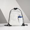 Waterproof Transparent PVC Drawstring Backpack with Logo Printing